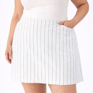 Gap Women’s White Pinstripe Striped Skirt Size 12 NWT $63